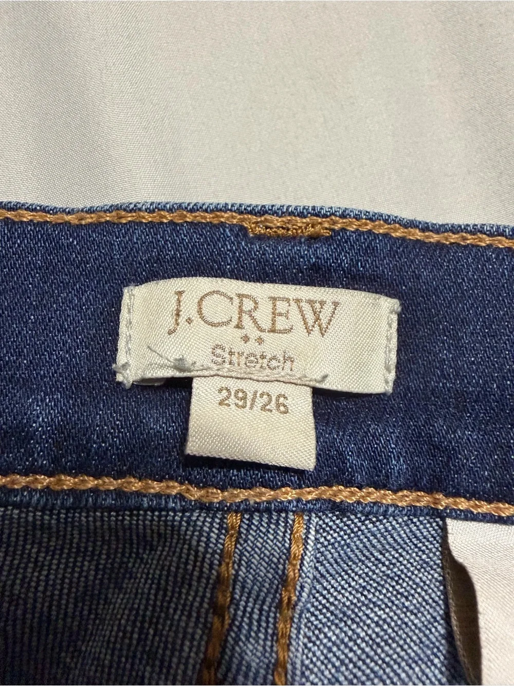 J. Crew Indigo Stretch Skinny Jeans - Dark Blue Wash